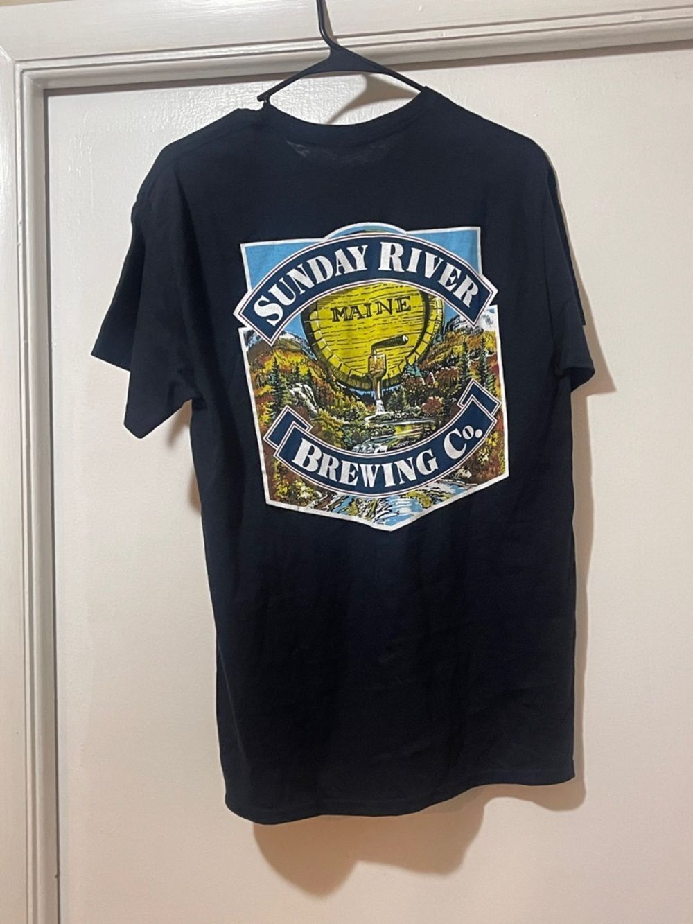 Sunday River brew brewing Company, Maine, T-shirt, size medium